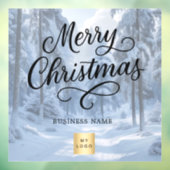 Autocollant Pour Fenêtre Noël hiver merveilleuse logo de l'entreprise (Feuille 3)