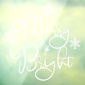 Autocollant Pour Fenêtre Noël Joyeux & Bright Snowflake Shop (Feuille 3)