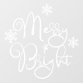 Autocollant Pour Fenêtre Noël Joyeux & Bright Snowflake Shop (Feuille)