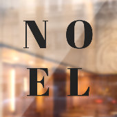 Autocollant Pour Fenêtre Noel | Noir moderne tendance Noël élégant (Feuille 2)