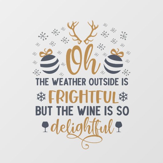 Autocollant Pour Fenêtre Noël Saison Word Art (Feuille)