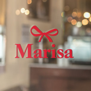 Autocollant Pour Fenêtre Nom de la mâchoire rose personnalisée