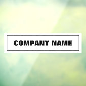 Autocollant Pour Fenêtre Nom de l'entreprise (Feuille 3)