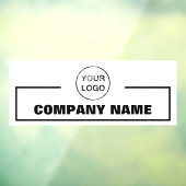 Autocollant Pour Fenêtre Nom de l'entreprise et logo (Feuille 3)