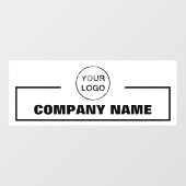 Autocollant Pour Fenêtre Nom de l'entreprise et logo (Feuille)