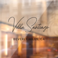 Nom de résidence de la maison de script noir chic