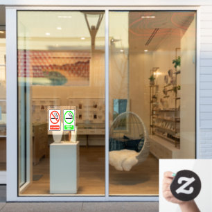 Autocollant Pour Fenêtre Non-fumeurs et espace fumeurs