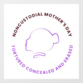 Autocollant Pour Fenêtre Noncustodial Mother's Day Decal (Feuille)