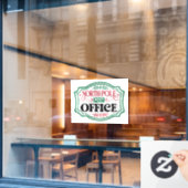 Autocollant Pour Fenêtre North POle bureau de poste Noël (Fenêtre de café)