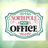 Autocollant Pour Fenêtre North POle bureau de poste Noël (Feuille 3)