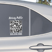 Autocollant Pour Fenêtre Nota moderne public Script Business QR Code