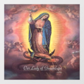Autocollant Pour Fenêtre Notre Dame de Guadalupe Rev12 (Feuille)