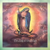 Autocollant Pour Fenêtre Notre Dame de Guadalupe Rev12 (Feuille 3)