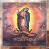 Autocollant Pour Fenêtre Notre Dame de Guadalupe Rev12 (Feuille 2)