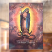 Autocollant Pour Fenêtre Notre Dame de Guadalupe Rev12 (Feuille 2)