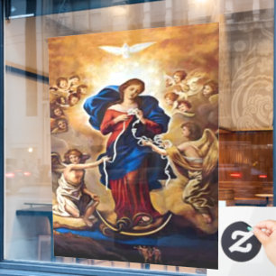 Autocollant Pour Fenêtre Notre-Dame qui a des noeuds