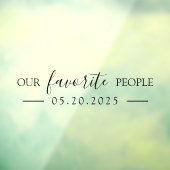 Autocollant Pour Fenêtre Notre Mariage préféré Miroir Decal (Feuille 3)