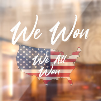 Autocollant Pour Fenêtre Nous avons gagné