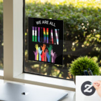 Nous Sommes Toutes Des Mains Colorées Humaines
