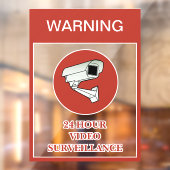 Autocollant Pour Fenêtre NOUVEAUTÉ ! Avertissement de sécurité de surveilla (Feuille 2)