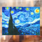 Autocollant Pour Fenêtre Nuit Van Gogh Starry (Feuille 2)