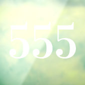 Autocollant Pour Fenêtre Numéro de porte (Feuille 3)