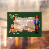 Autocollant Pour Fenêtre Nutcracker Cookie Noël Fête Personnalisée (Feuille 2)