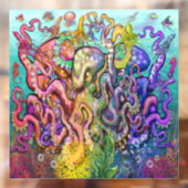 Autocollant Pour Fenêtre Octopi (Feuille 2)