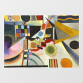 Autocollant Pour Fenêtre Œuvre d'art abstrait de Kandinsky (Feuille)