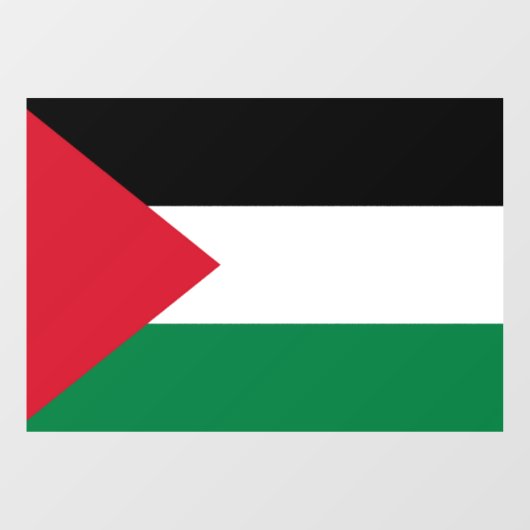 Autocollant Pour Fenêtre officiellement le drapeau de l'État de Palestine (Feuille)