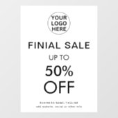 Autocollant Pour Fenêtre Offre de réduction spéciale de vente finale noir e (Feuille)