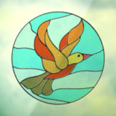 AUTOCOLLANT POUR FENÊTRE OISEAU HUMMINGBIRD EN VERRE ARTISTIQUE FENÊTRE CLA (Feuille 3)
