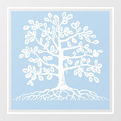 Autocollant Pour Fenêtre Oiseaux dans un Arbre clouer la fenêtre (Feuille)