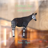 Autocollant Pour Fenêtre Okapi (Feuille 2)