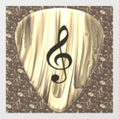 Autocollant Pour Fenêtre Onglet de guitare de notes musicales personnalisée (Feuille)