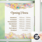 Autocollant Pour Fenêtre Opal Design Opening Hours Window Cling (Maison)