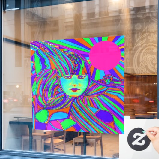 Autocollant Pour Fenêtre Ordinateur Internet (Fenêtre de café)