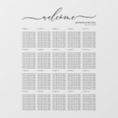 Autocollant Pour Fenêtre Organigramme vingt numéros de table (Feuille)
