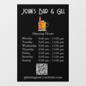 Autocollant pour fenêtre ou porte d'entreprise (Feuille)