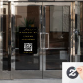 Autocollant Pour Fenêtre Ouverture des heures d'ouverture Rendez-vous uniqu (Porte de bureau)