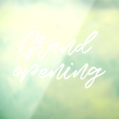 Autocollant Pour Fenêtre Ouverture grand magasin typographie moderne devant (Feuille 3)