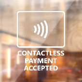 Autocollant Pour Fenêtre Paiement sans contact accepté