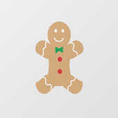 Autocollant Pour Fenêtre Pain d'épices gros (Feuille)