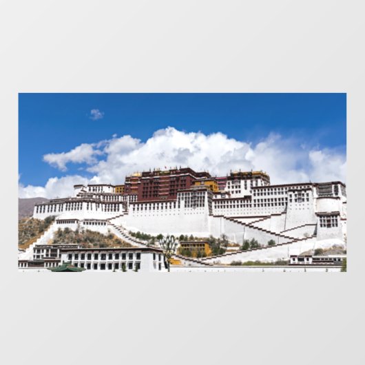 Autocollant Pour Fenêtre Palais de Potala à Lhassa - Tibet (Feuille)