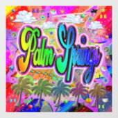 Autocollant Pour Fenêtre Palm Springs Vista Express Cling (Feuille)