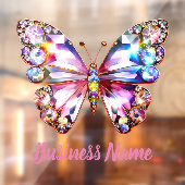 Autocollant Pour Fenêtre papillon coloré (Feuille 2)