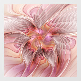 Autocollant Pour Fenêtre Papillon coloré abstrait art fantastique fractal