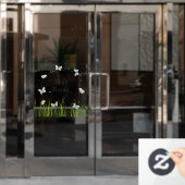 Autocollant Pour Fenêtre Papillons Bleus Plutôt Écarts Porte et (Porte de bureau)