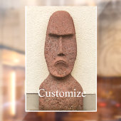 Autocollant Pour Fenêtre Pâques Île Moai Head Thunder Cove (Feuille 2)