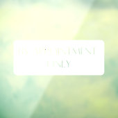 Autocollant Pour Fenêtre Par rendez-vous seulement (Feuille 3)